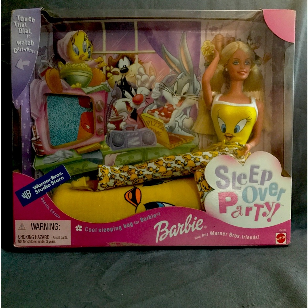 Tweety Bird Barbie Sleepover Party!